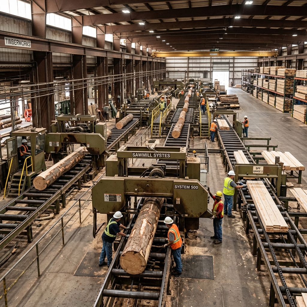 Produksi Kayu PT CNP Overseas